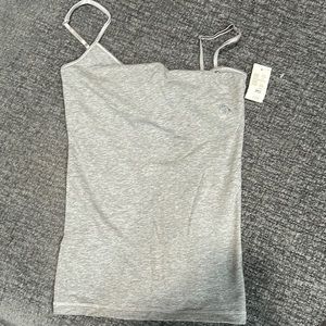 American eagle tank top.  Gray. New with tags size s.  Build in bra.